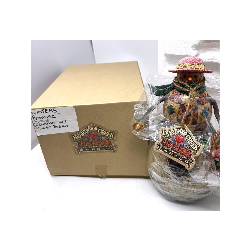 2003 Jim Shore Heartwood Creek "Winter's Promise" Snowman Figurine 112245 NIB